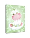 Canvas prints for a child - Green unicorn Marta Horodniczy | FEEBY