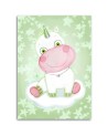 Canvas prints for a child - Green unicorn Marta Horodniczy | FEEBY