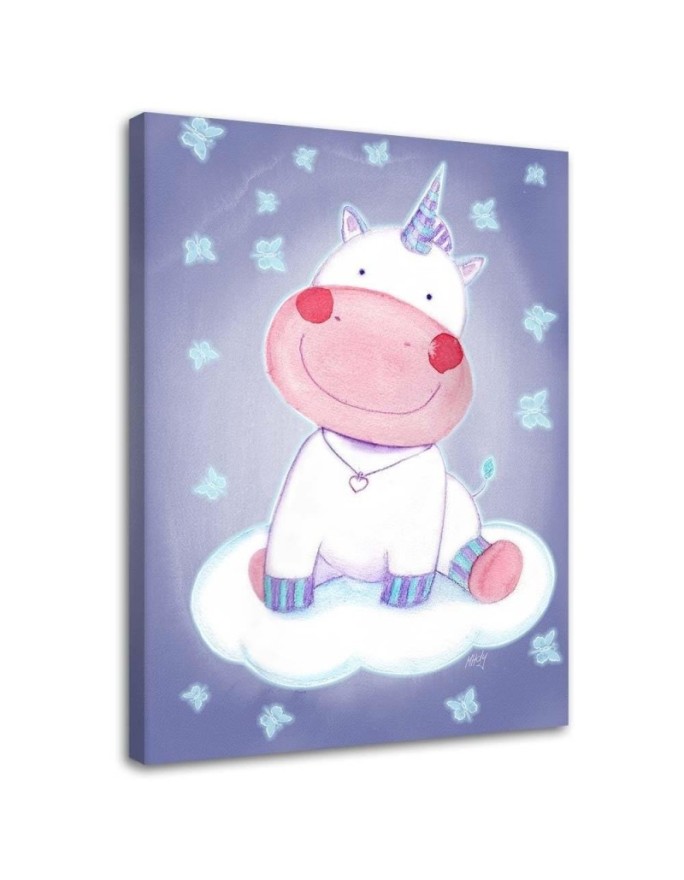 Canvas print Purple unicorn...