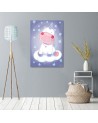 Canvas prints for a child's room - Purple unicorn Marta Horodniczy | FEEBY
