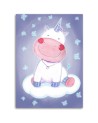 Canvas prints for a child's room - Purple unicorn Marta Horodniczy | FEEBY