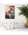 Canvas prints for modern living room - Fox and butterfly by Jose Francese | FEEBY