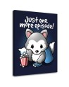 Canvas prints for teenager's room - Wolf watching a TV series Noemi Fadda | FEEBY
