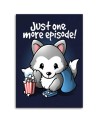 Canvas prints for teenager's room - Wolf watching a TV series Noemi Fadda | FEEBY