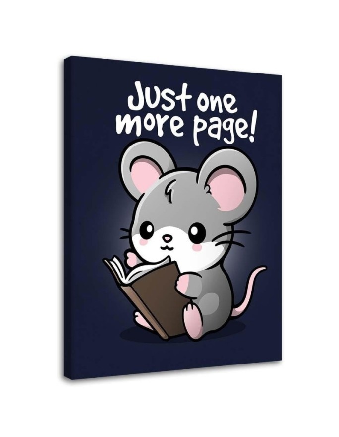 Canvas prints for teenager's room - Reading mouse Noemi Fadda | FEEBY