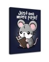 Canvas prints for teenager's room - Reading mouse Noemi Fadda | FEEBY