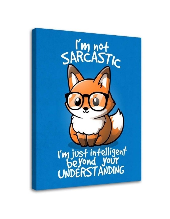 Canvas prints for teenager's room - Fox in glasses Noemi Fadda | FEEBY