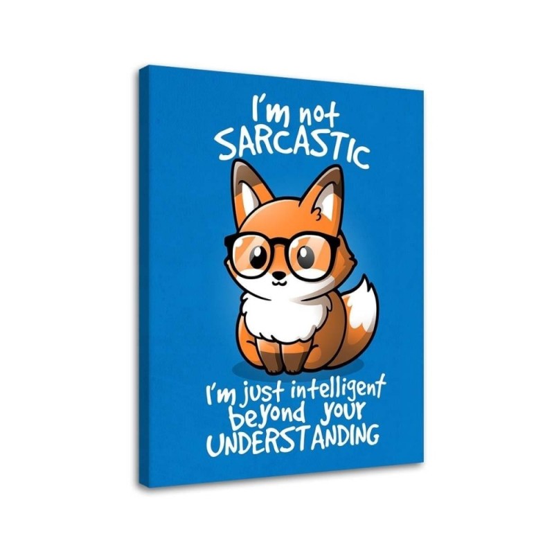 Canvas prints for teenager's room - Fox in glasses Noemi Fadda | FEEBY