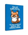 Canvas prints for teenager's room - Fox in glasses Noemi Fadda | FEEBY