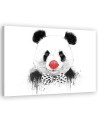 Wall art painting - Panda with clown nose Balazs Solti | FEEBY