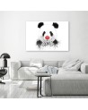 Wall art painting - Panda with clown nose Balazs Solti | FEEBY