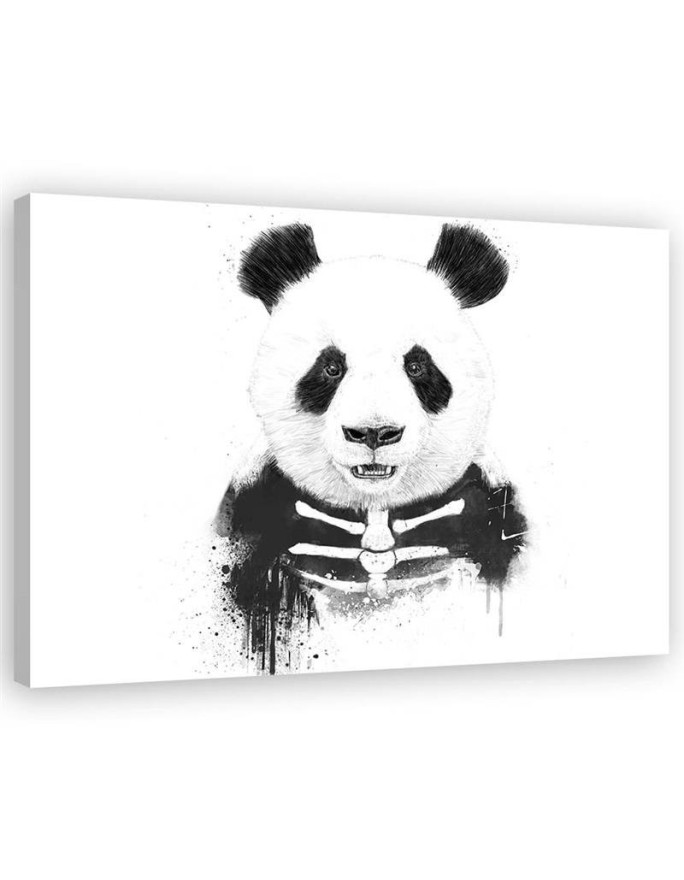 Canvas prints for teenager - Skeleton panda bear Balazs Solti | FEEBY