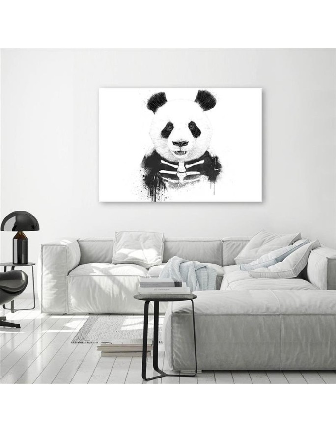 Canvas prints for teenager - Skeleton panda bear Balazs Solti | FEEBY