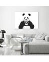Canvas prints for teenager's room - Panda with heart Balazs Solti | FEEBY