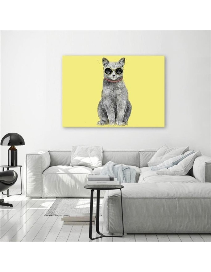 Canvas prints for teenager - Cat with glasses Balazs Solti | FEEBY