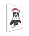 Pictures on Canvas for a teenager Christmas French bulldog Balazs Solti | FEEBY