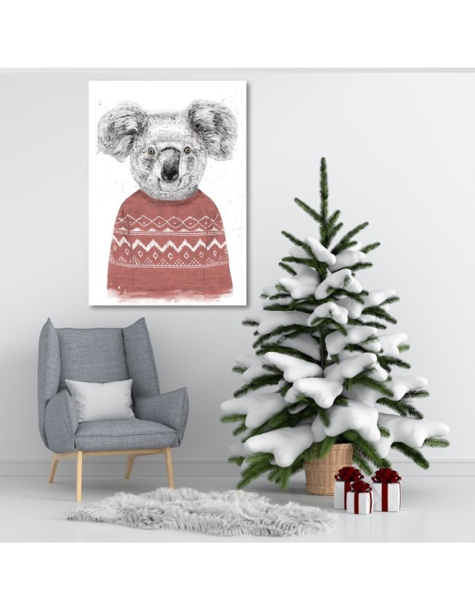 Canvas prints - Koala bear in Christmas jumper Balazs Solti | FEEBY