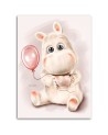 Wall art painting - Cartoon character with a pink balloon Svetrinka.art | FEEBY