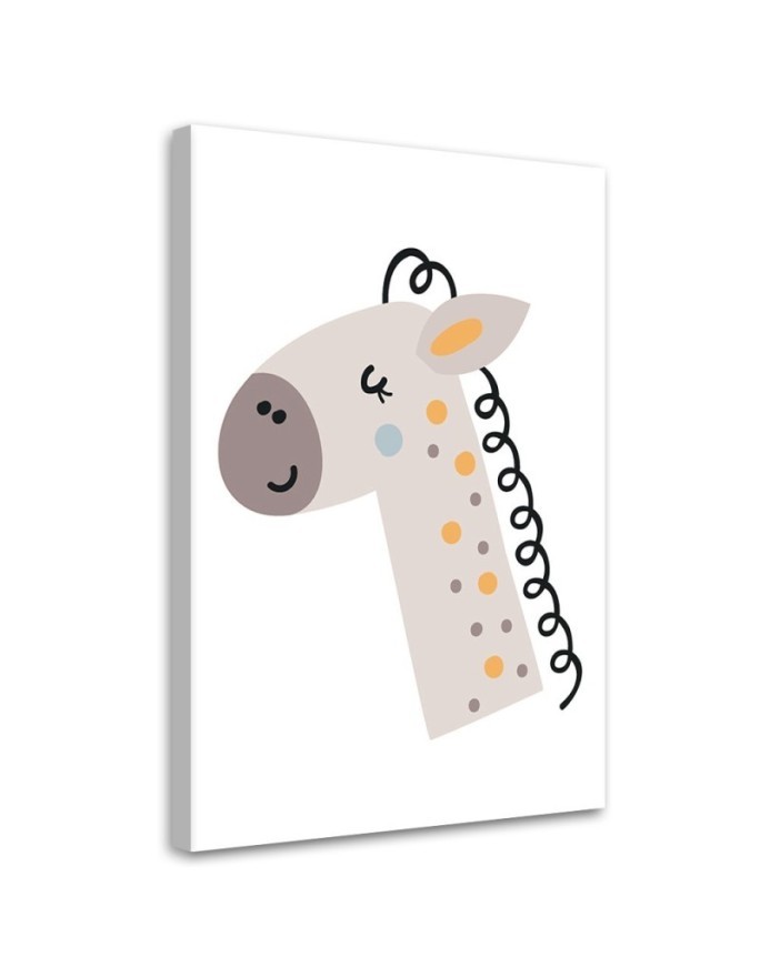 Canvas prints for children's room - Boho horse for children | FEEBY