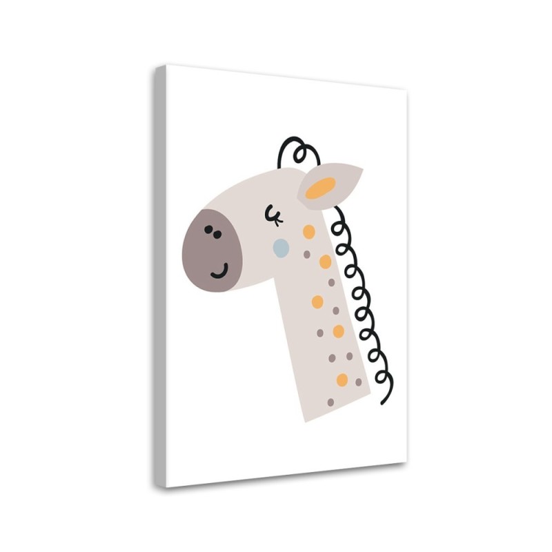 Canvas prints for children's room - Boho horse for children | FEEBY