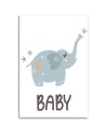 Canvas prints for children - Elephant Baby Kids Boho | FEEBY