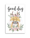Print Canvas painting - Fox Flowers For children | FEEBY