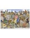 Canvas prints for children's room - Colourful city | FEEBY
