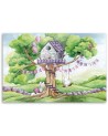 Canvas prints for Kids room - White rabbits hut in the tree | FEEBY