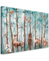 Canvas prints for children - Forest animals deer bear fox | FEEBY