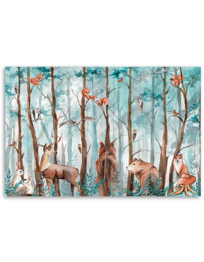 Canvas prints for children - Forest animals deer bear fox | FEEBY