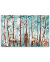 Canvas prints for children - Forest animals deer bear fox | FEEBY