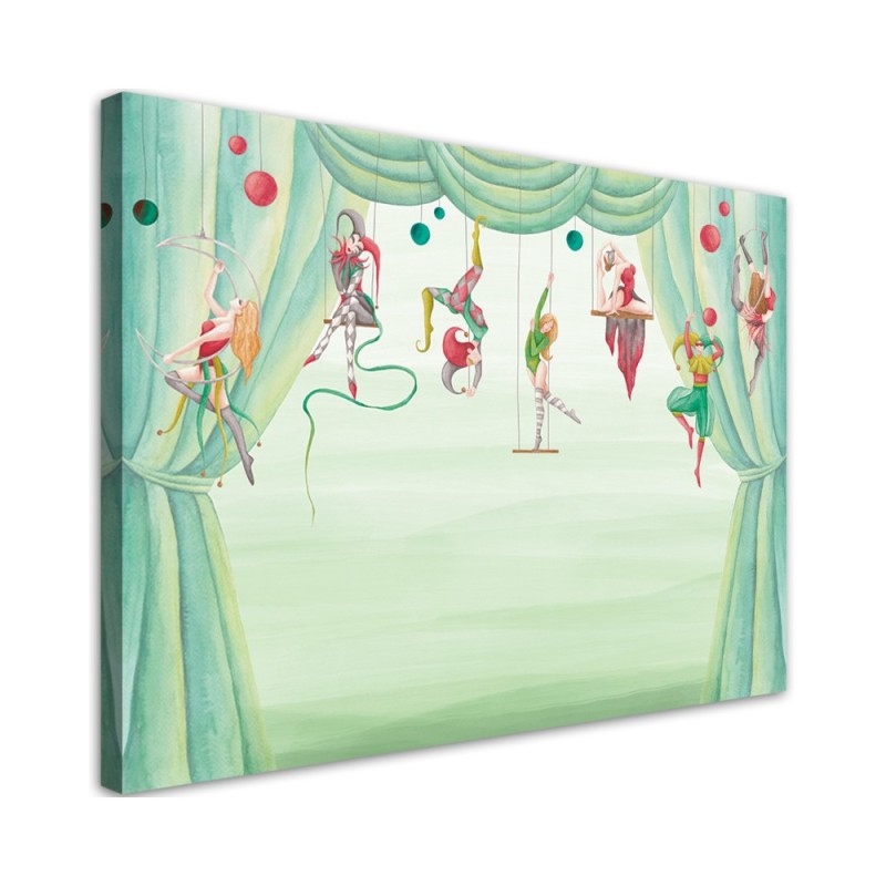 Canvas prints for children's room - Circus acrobats | FEEBY
