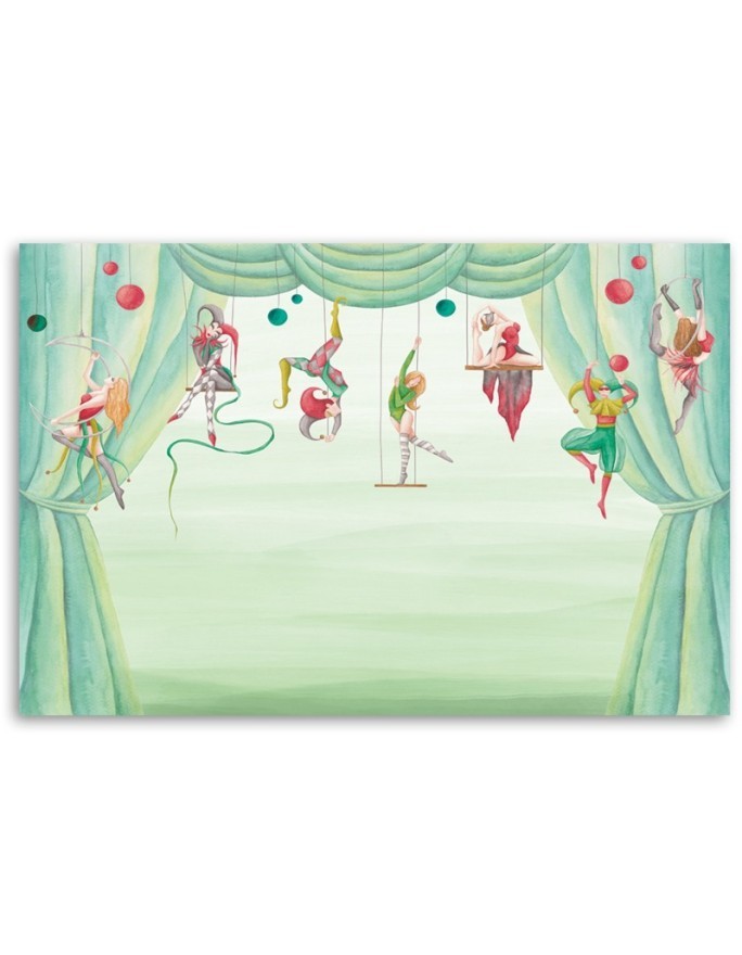 Canvas prints for children's room - Circus acrobats | FEEBY
