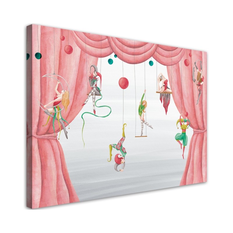 Canvas prints for children's room - Circus acrobats | FEEBY