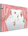 Canvas prints for children's room - Circus acrobats | FEEBY