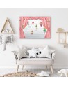 Canvas prints for children's room - Circus acrobats | FEEBY