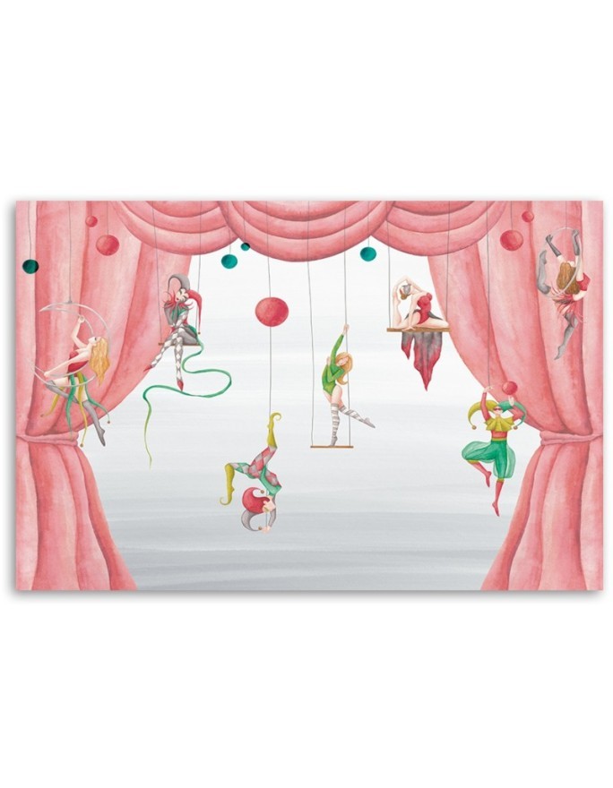 Canvas prints for children's room - Circus acrobats | FEEBY