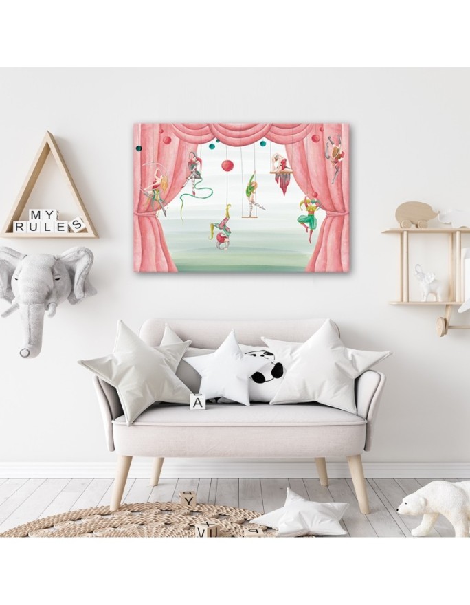 Canvas prints for Kids Room - Circus acrobats | FEEBY
