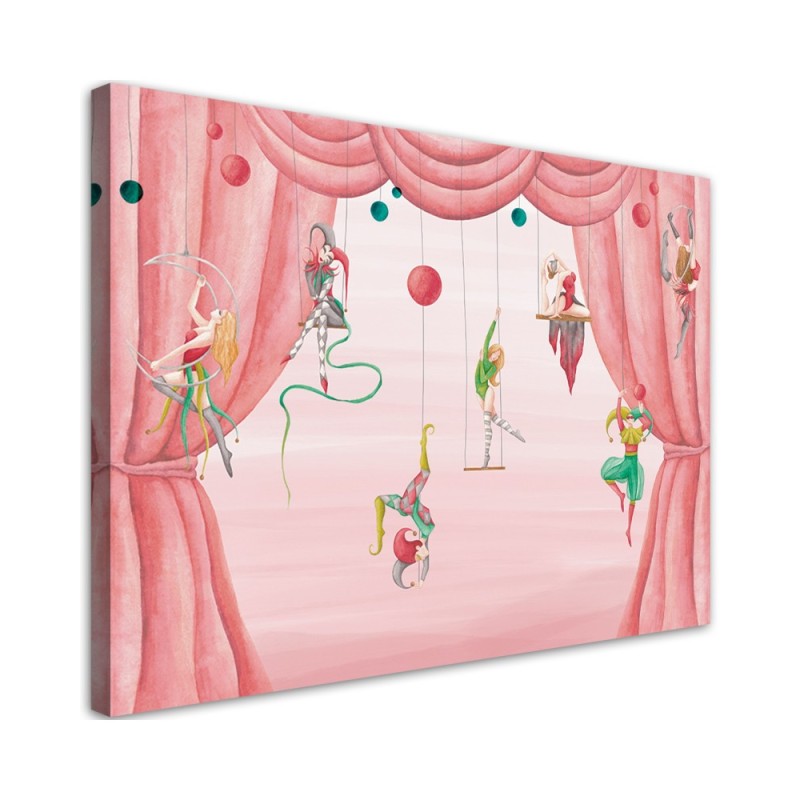 Canvas prints for children's room - Circus acrobats | FEEBY