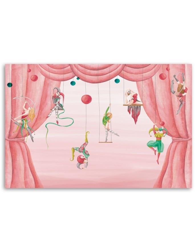 Canvas prints for children's room - Circus acrobats | FEEBY