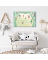 Canvas prints for children's room - Circus acrobats | FEEBY