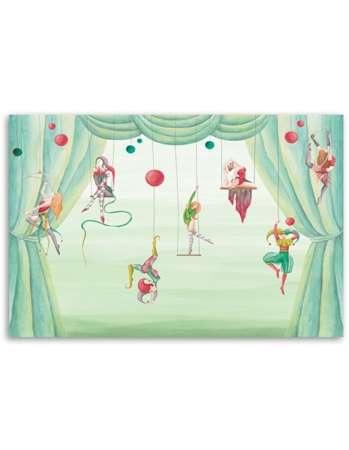 Canvas prints for children's room - Circus acrobats | FEEBY