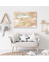 Children's Canvas prints - Flying whale and ship | FEEBY