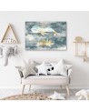 Children's Canvas prints - Flying whale and ship | FEEBY