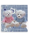 Children's room painting - Two plush teddy bears | FEEBY