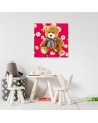 Canvas prints for children's, kids room - Plush teddy bear | FEEBY