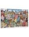 Modern painting for children -Jolly city | FEEBY