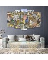 Fashionable painting for children 5 parts - Merry city | FEEBY