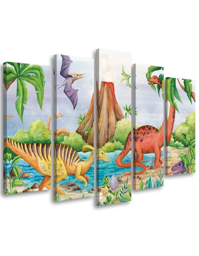 Canvas print Dinosaurs at...