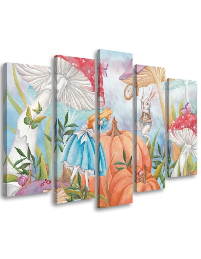 Children's painting five-part - Little Alice in Wonderland | FEEBY